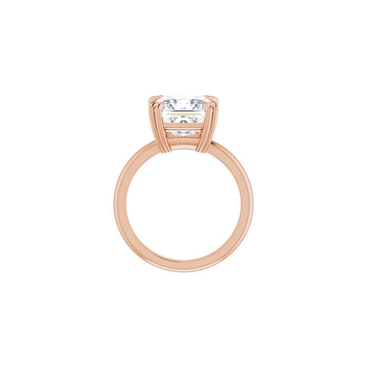 Square Double Claw-Prong Solitaire Engagement Ring Mounting - gallery - Series 123989