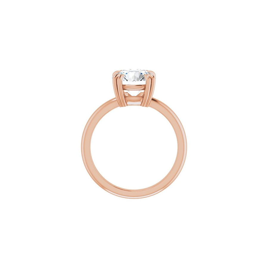 Round Double Claw-Prong Solitaire Engagement Ring Mounting - gallery - Series 123989
