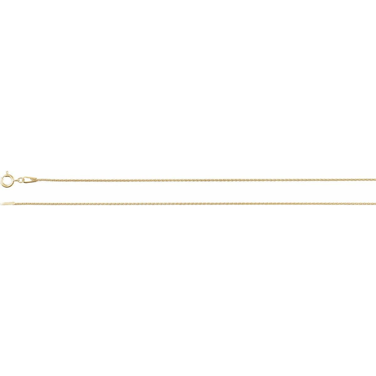 1 mm Wheat Chain Bracelet (1 Mm / 7 In) - gallery - Series CH974