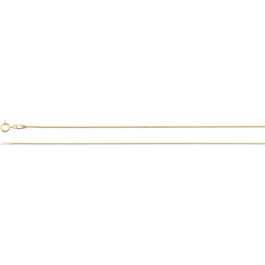 1 mm Wheat Chain Bracelet (1 Mm / 7 In) - gallery - Series CH974