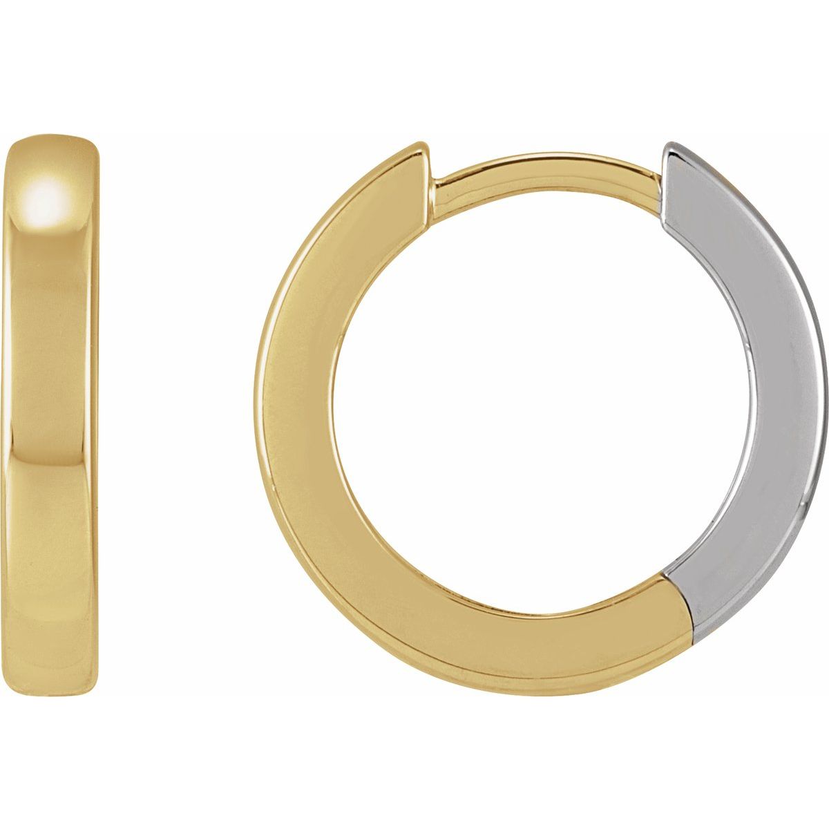 Hinged Hoop Earrings (14 Mm)