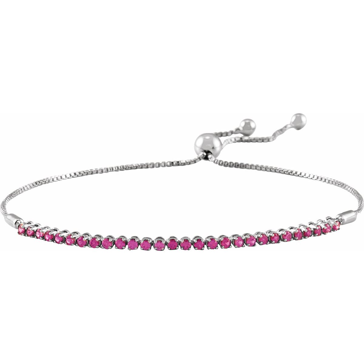 Adjustable Bolo Bracelet - 14K White Gold - Series BRC900
