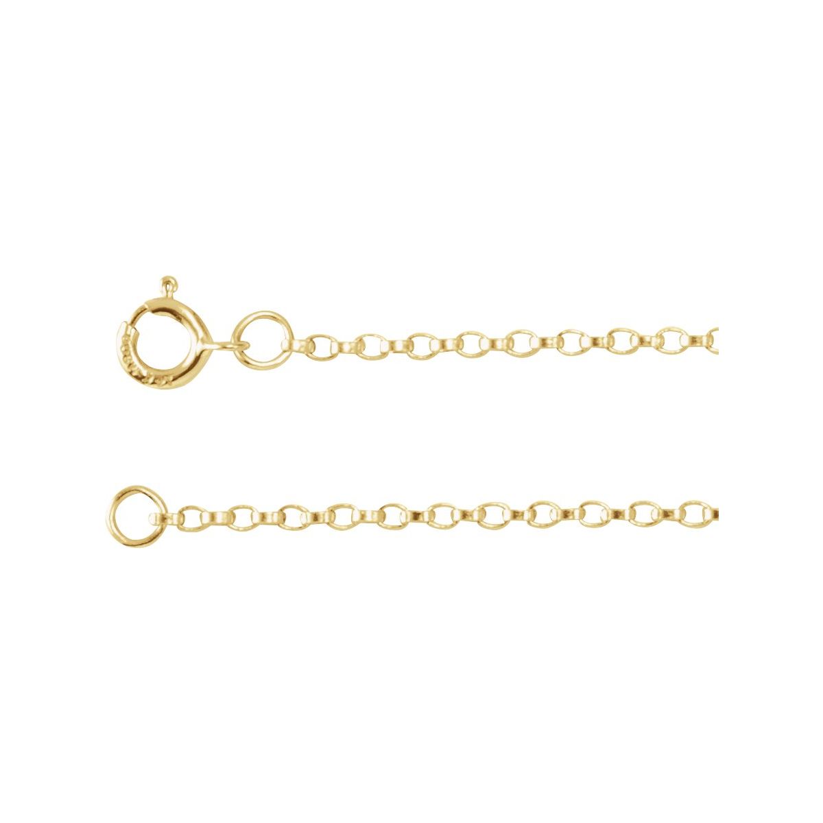 1.1 mm Rolo Chain Bracelet (1.1 Mm / 7 In) - 14K Yellow Gold-Filled - Series CH1213