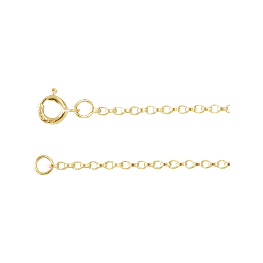 1.1 mm Rolo Chain Bracelet (1.1 Mm / 7 In) - 14K Yellow Gold-Filled - Series CH1213