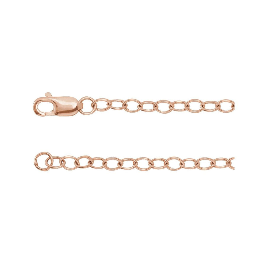 2.5 mm Cable Chain Bracelet (2.5 Mm / 7 In) - 14K Rose Gold - Series CH1215