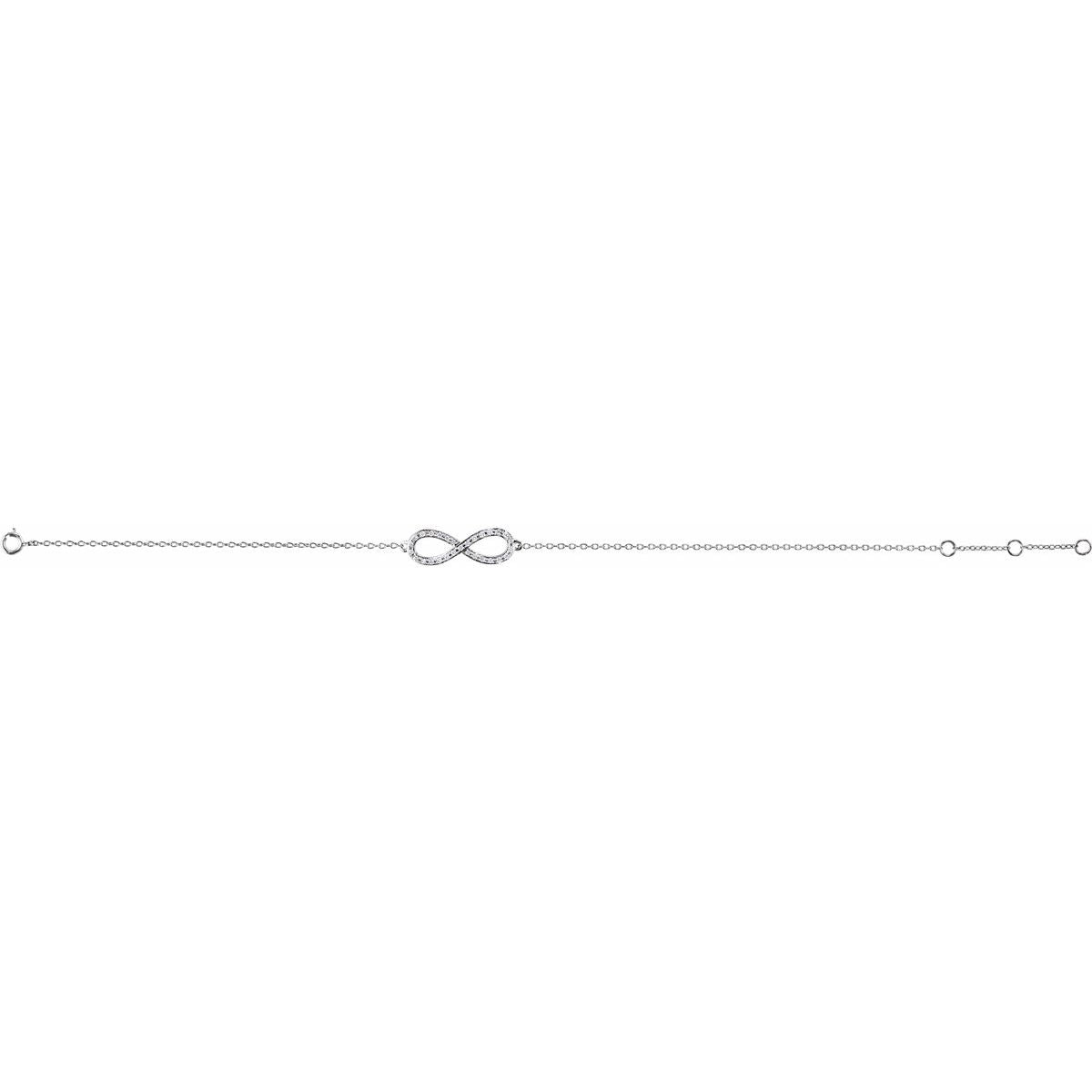 Infinity-Inspired Bracelet - 14K White Gold - Series 651087