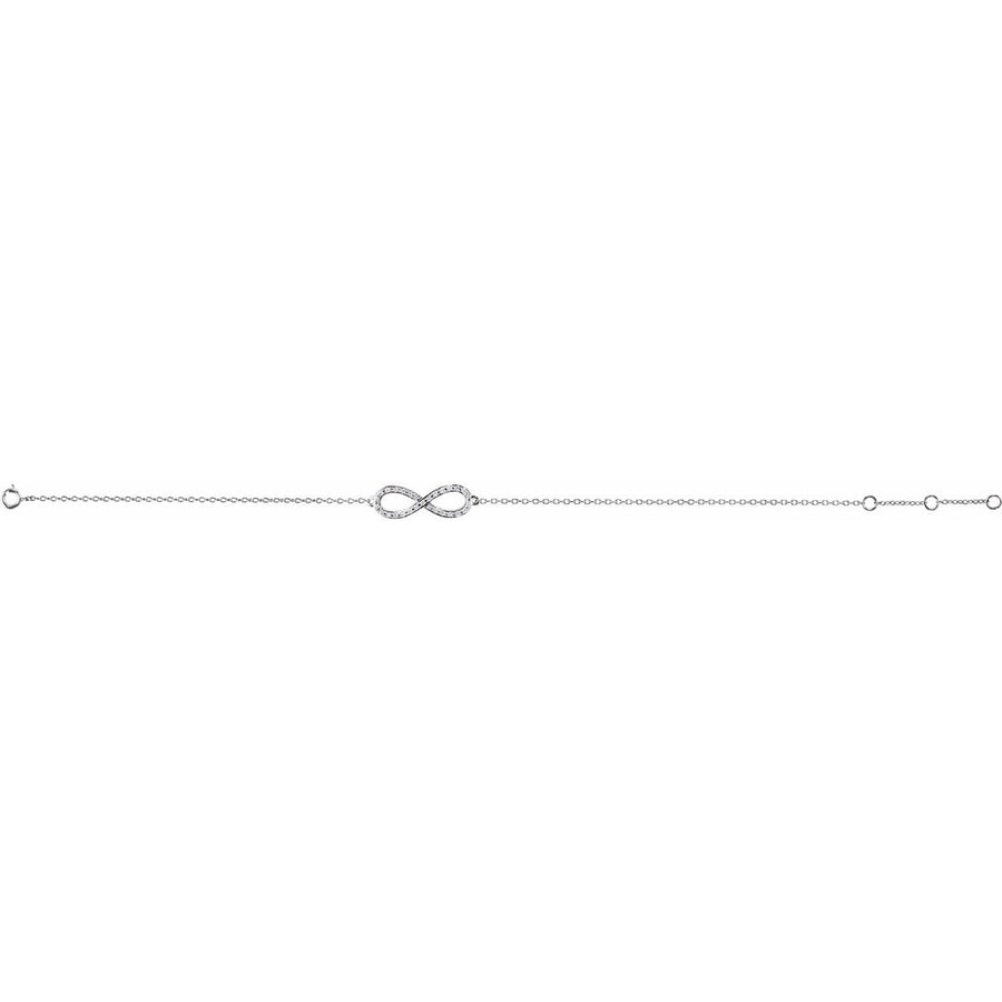 Infinity-Inspired Bracelet - 14K White Gold - Series 651087