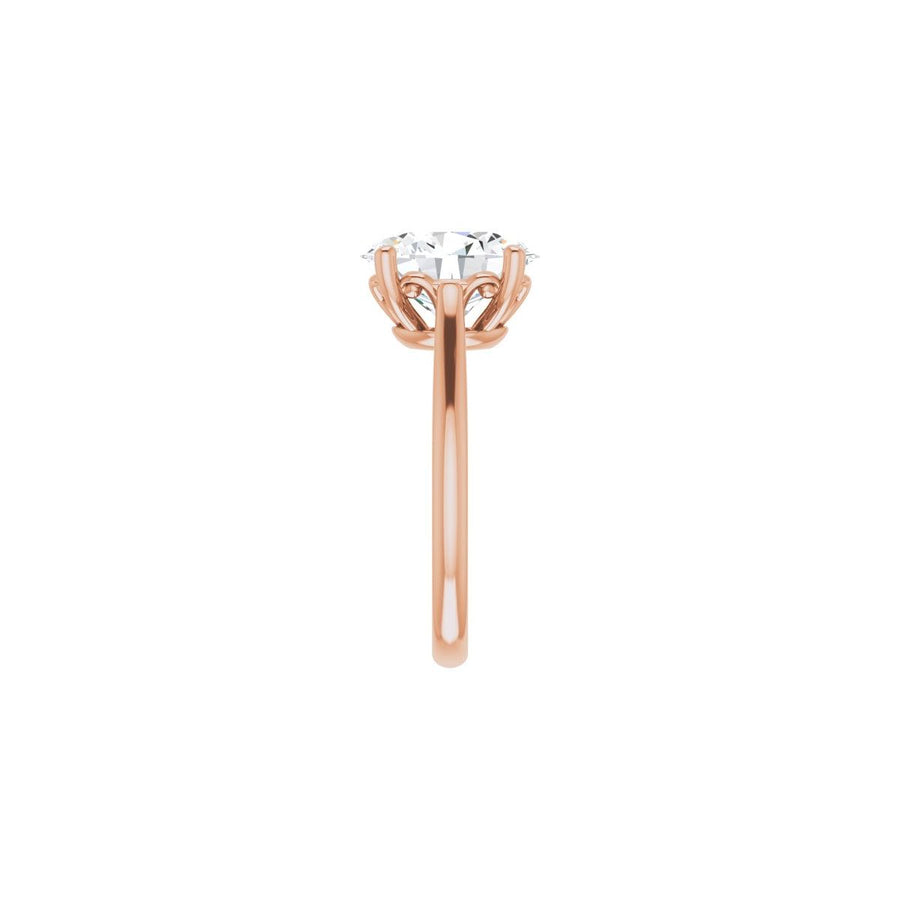 Oval Solitaire Engagement Ring Mounting - gallery - Series 126330