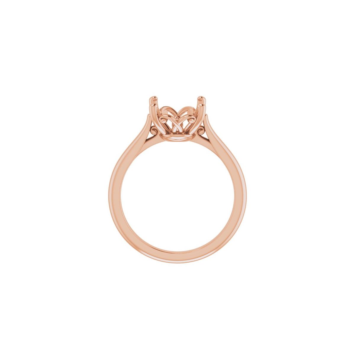 Oval Solitaire Engagement Ring Mounting - gallery - Series 126330