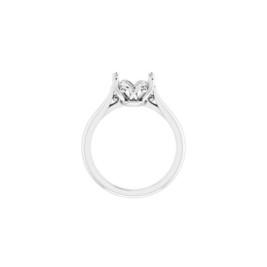 Oval Solitaire Engagement Ring Mounting - gallery - Series 126330
