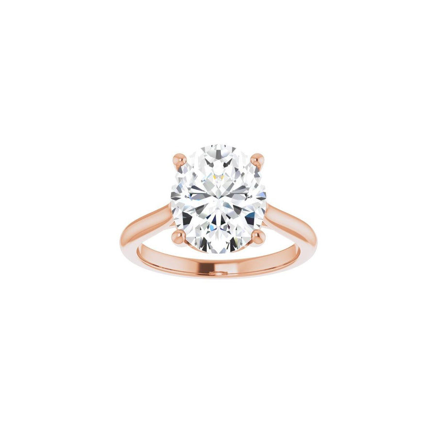 Oval Solitaire Engagement Ring Mounting - gallery - Series 126330