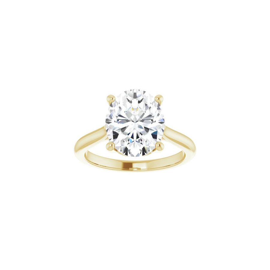 Oval Solitaire Engagement Ring Mounting - gallery - Series 126330