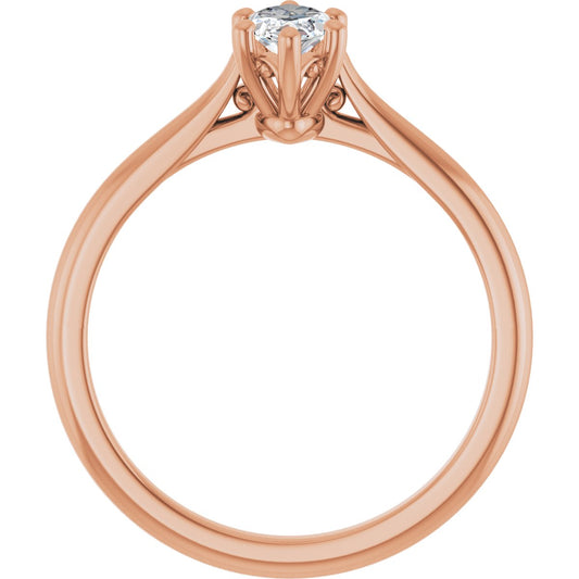 Marquise Solitaire Engagement Ring Mounting - gallery - Series 126330