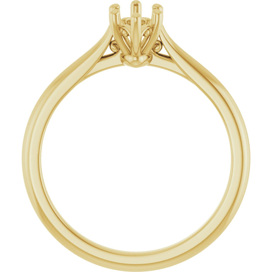 Marquise Solitaire Engagement Ring Mounting - gallery - Series 126330