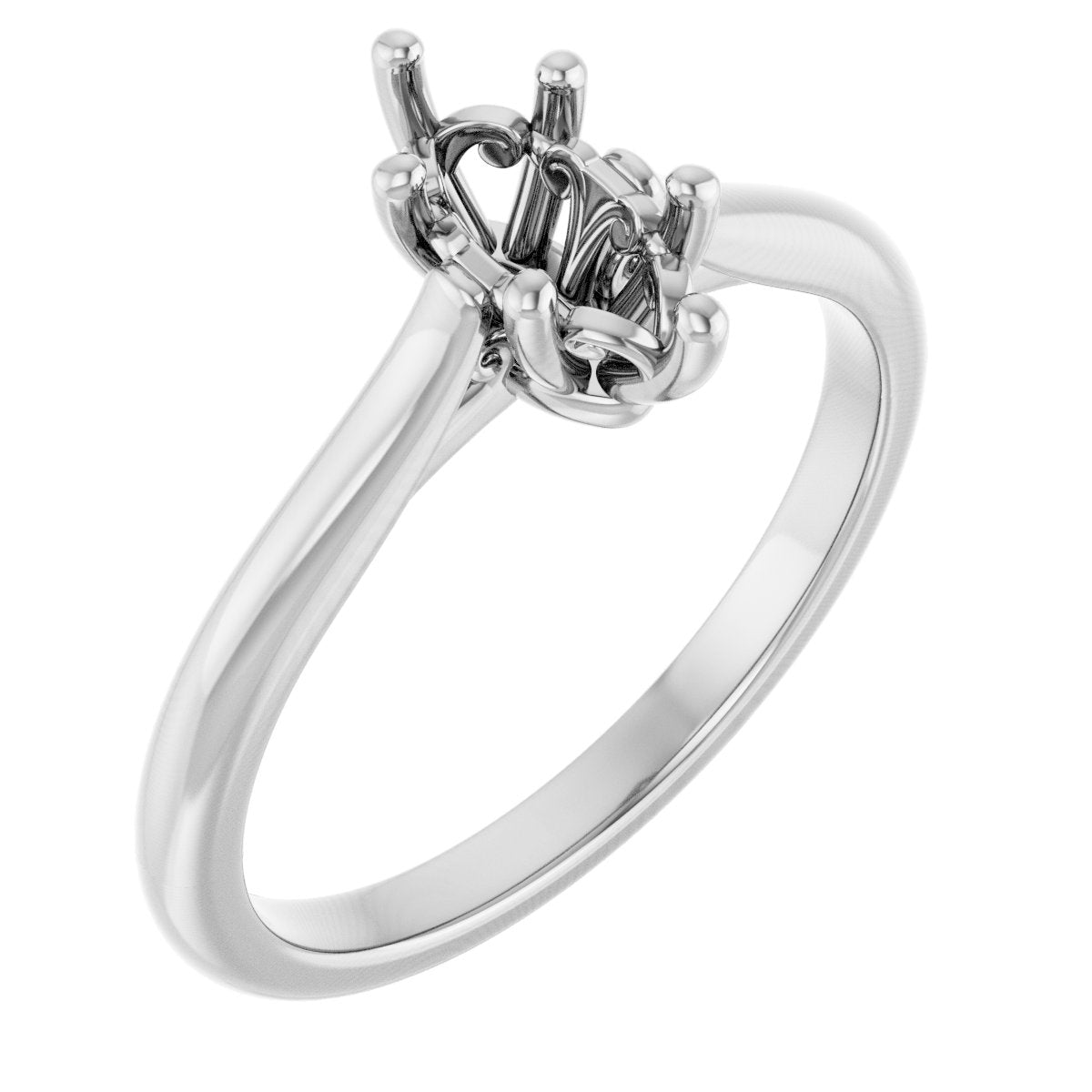 Marquise Solitaire Engagement Ring Mounting - gallery - Series 126330