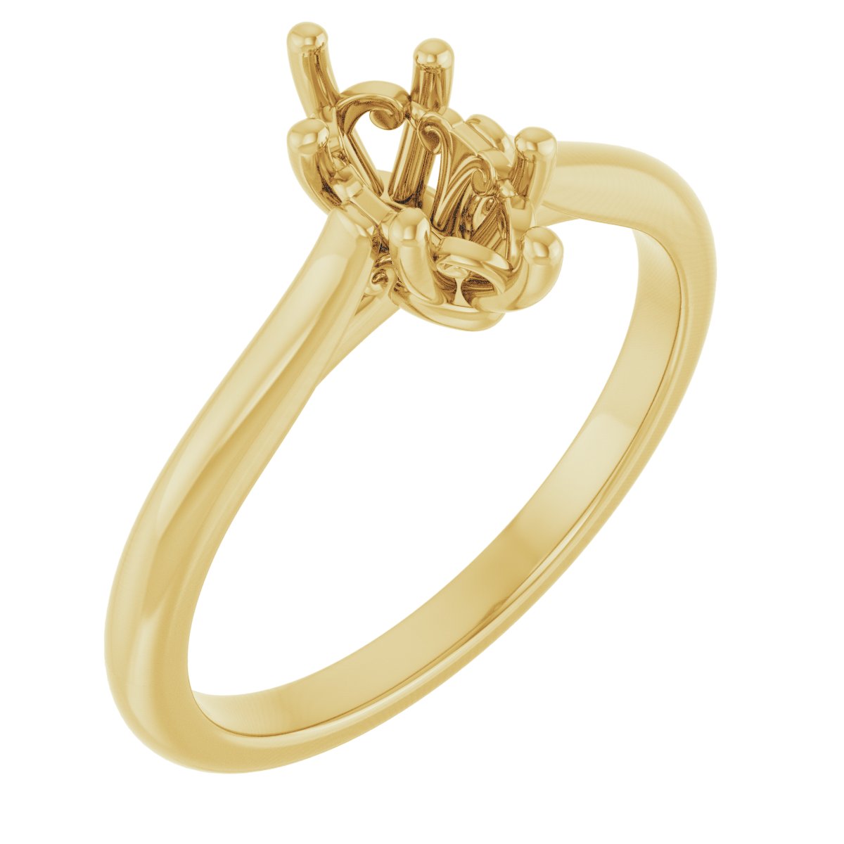Marquise Solitaire Engagement Ring Mounting - gallery - Series 126330