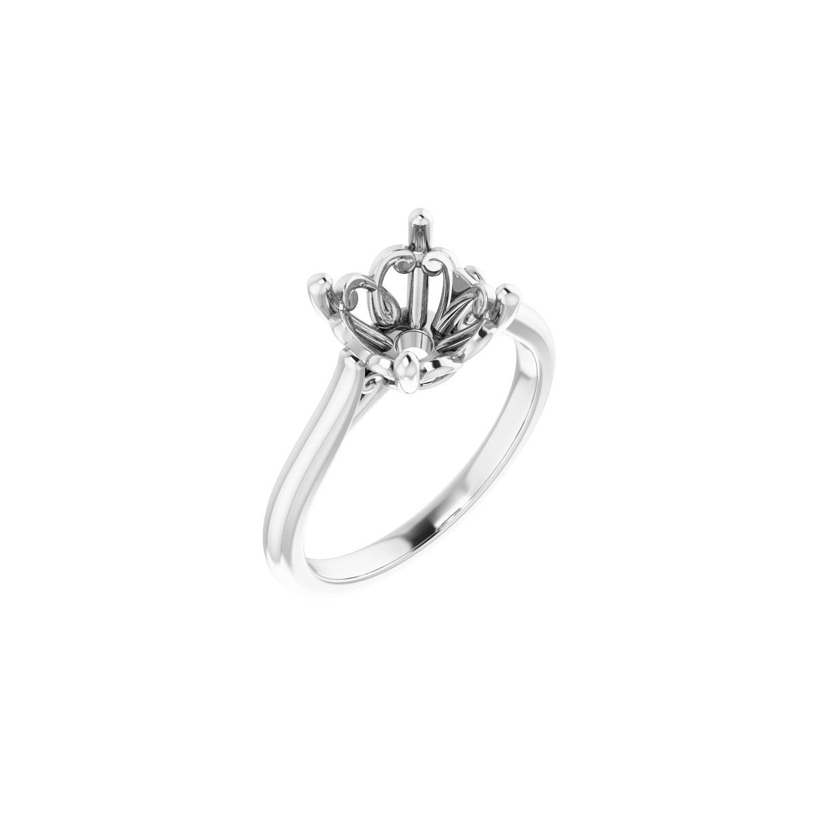 Round Solitaire Engagement Ring Mounting - gallery - Series 126330