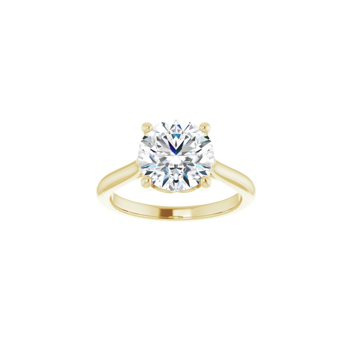 Round Solitaire Engagement Ring Mounting - gallery - Series 126330