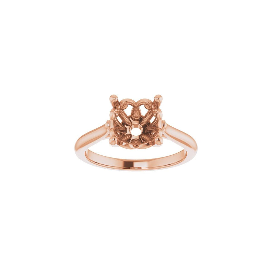 Round Solitaire Engagement Ring Mounting - gallery - Series 126330