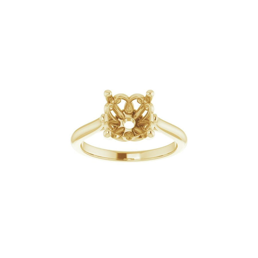 Round Solitaire Engagement Ring Mounting - gallery - Series 126330