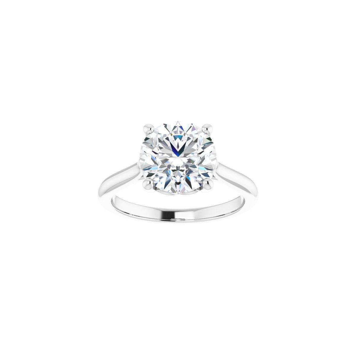Round Solitaire Engagement Ring Mounting - gallery - Series 126330