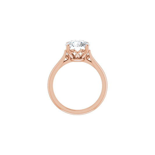 Round Solitaire Engagement Ring Mounting - gallery - Series 126330