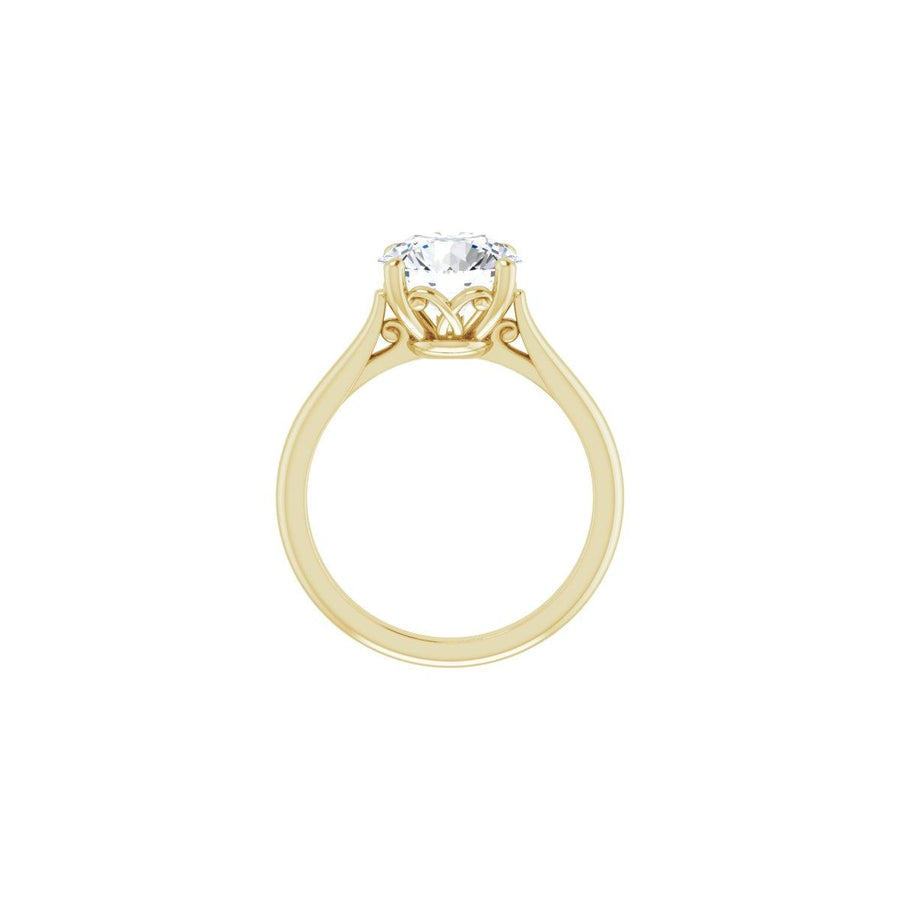 Round Solitaire Engagement Ring Mounting - gallery - Series 126330
