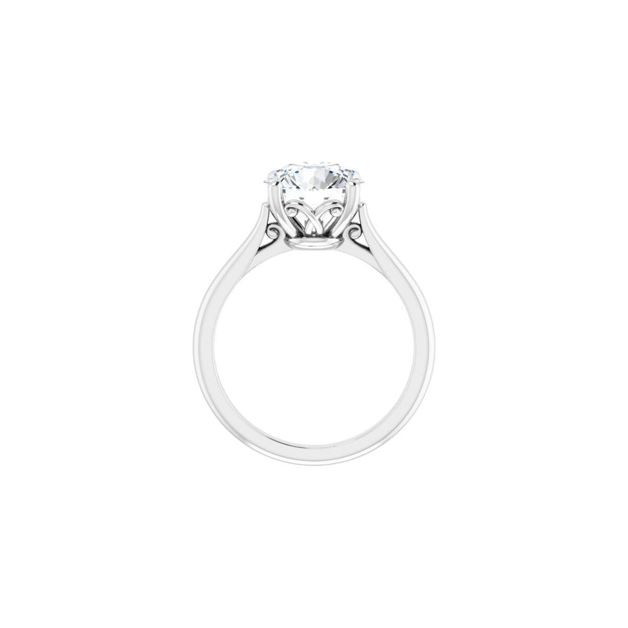 Round Solitaire Engagement Ring Mounting - gallery - Series 126330