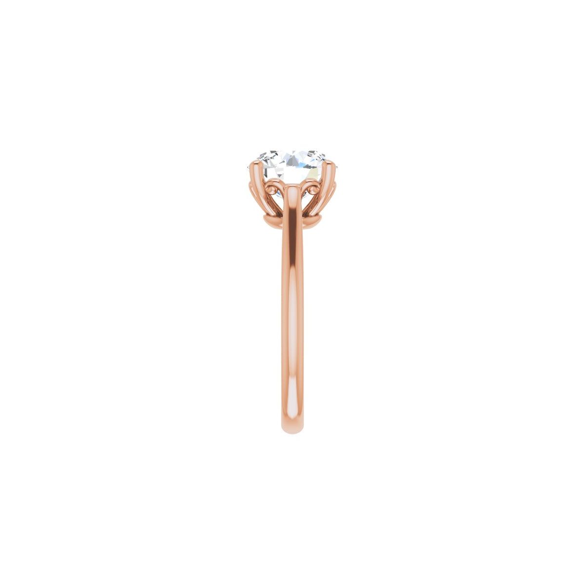 Round Solitaire Engagement Ring Mounting - gallery - Series 126330
