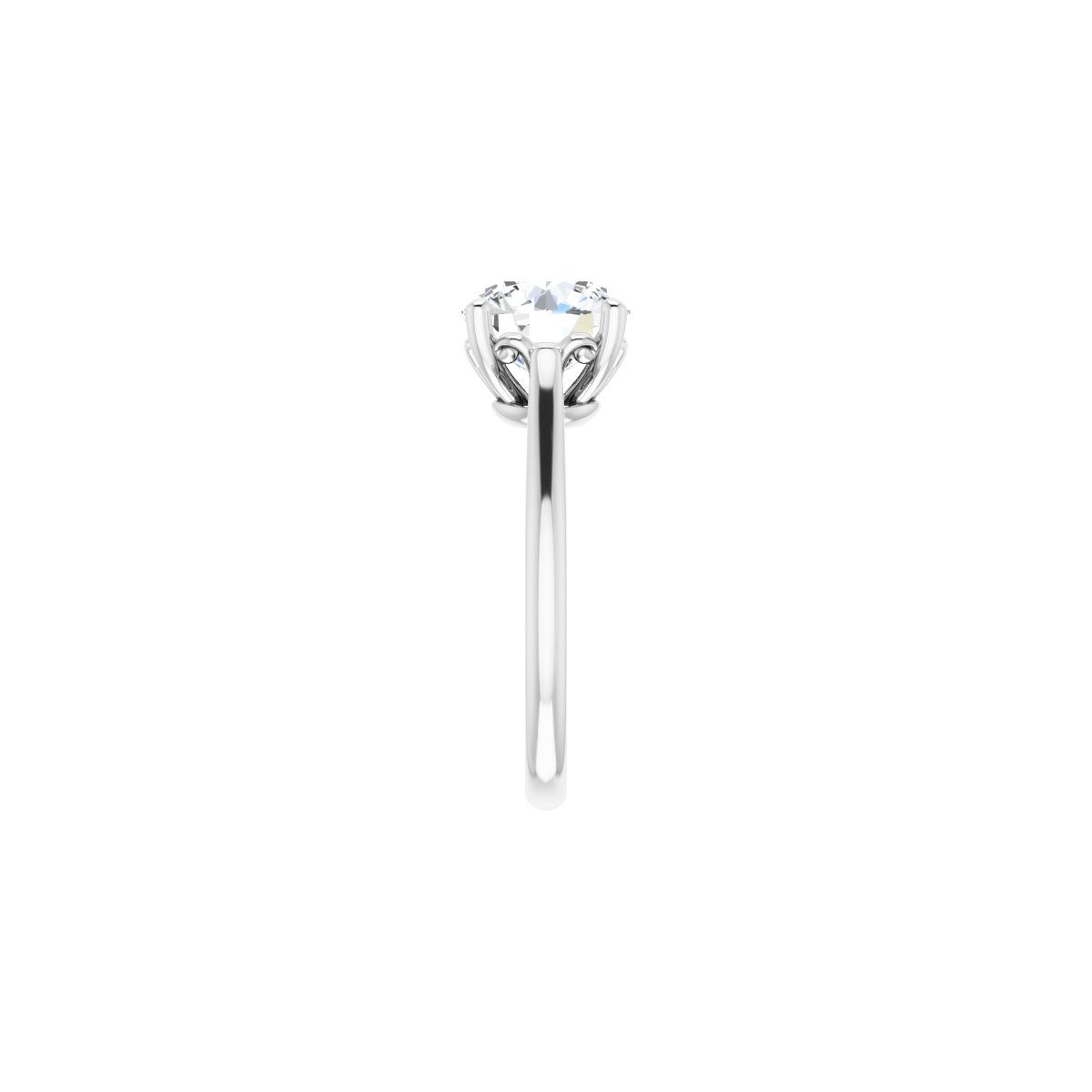 Round Solitaire Engagement Ring Mounting - gallery - Series 126330