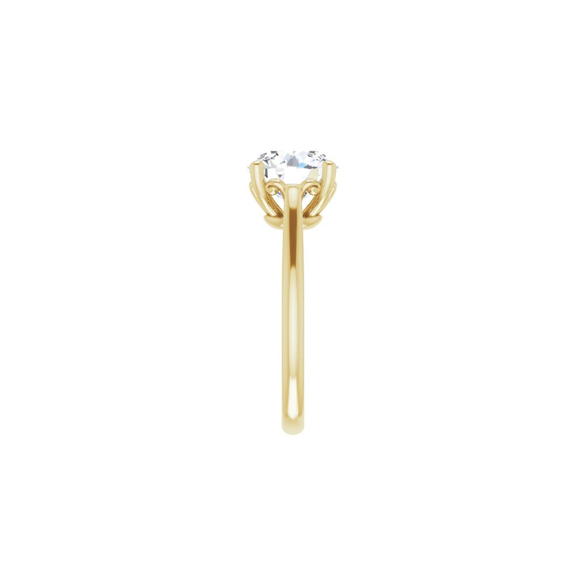 Round Solitaire Engagement Ring Mounting - gallery - Series 126330