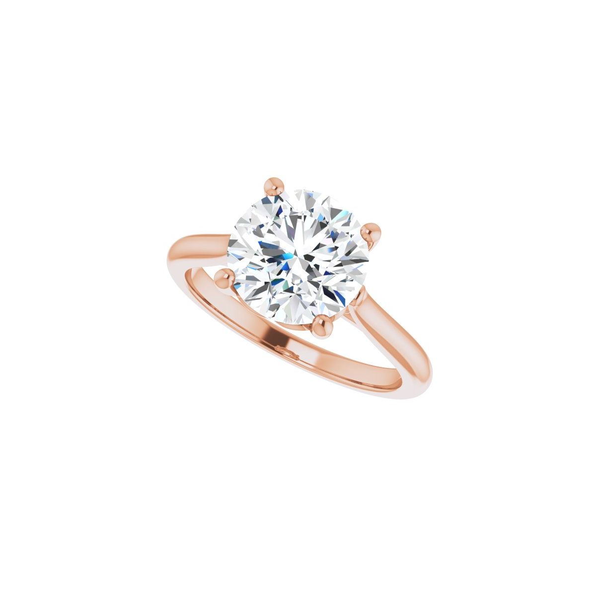 Round Solitaire Engagement Ring Mounting - gallery - Series 126330