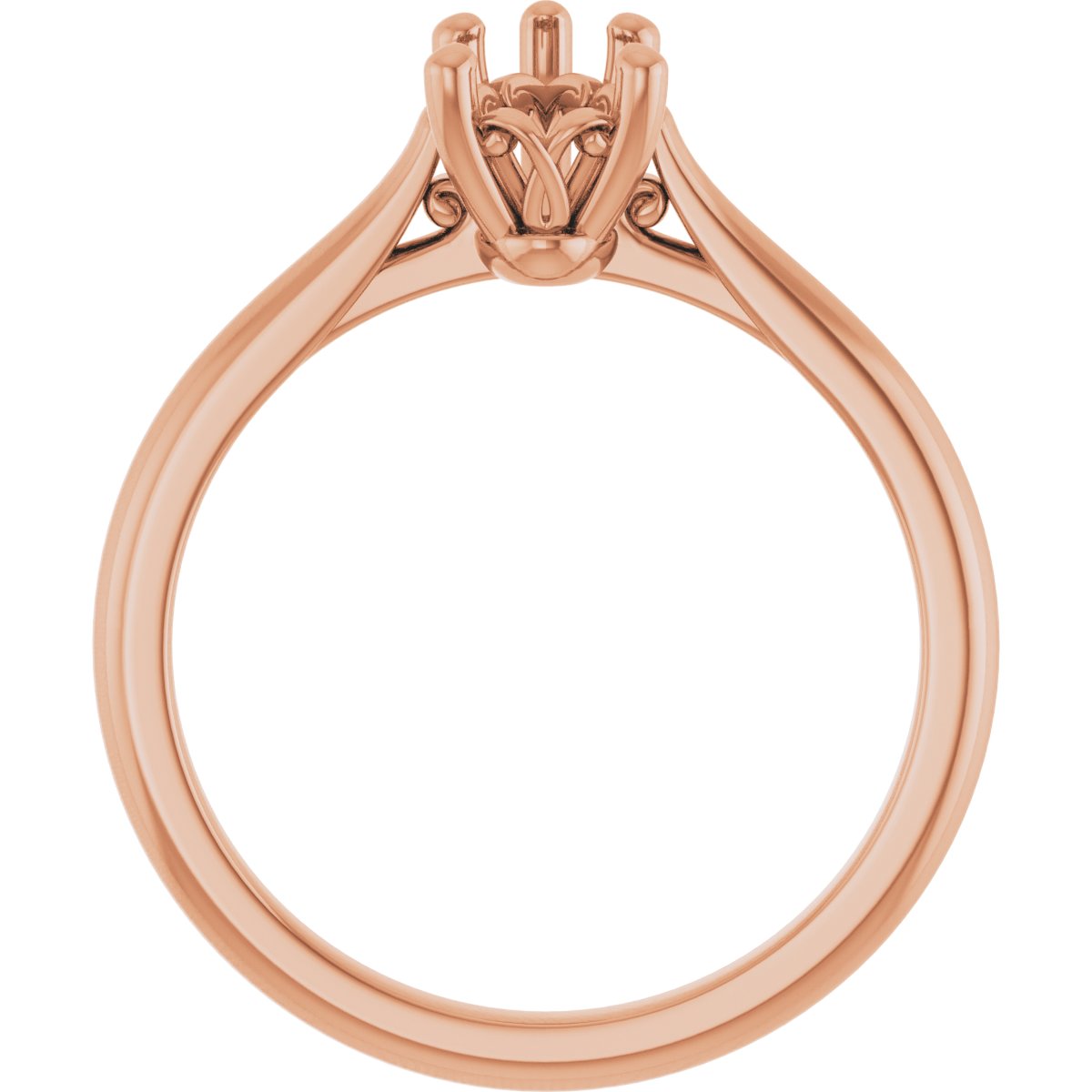 Pear Solitaire Engagement Ring Mounting - gallery - Series 126330