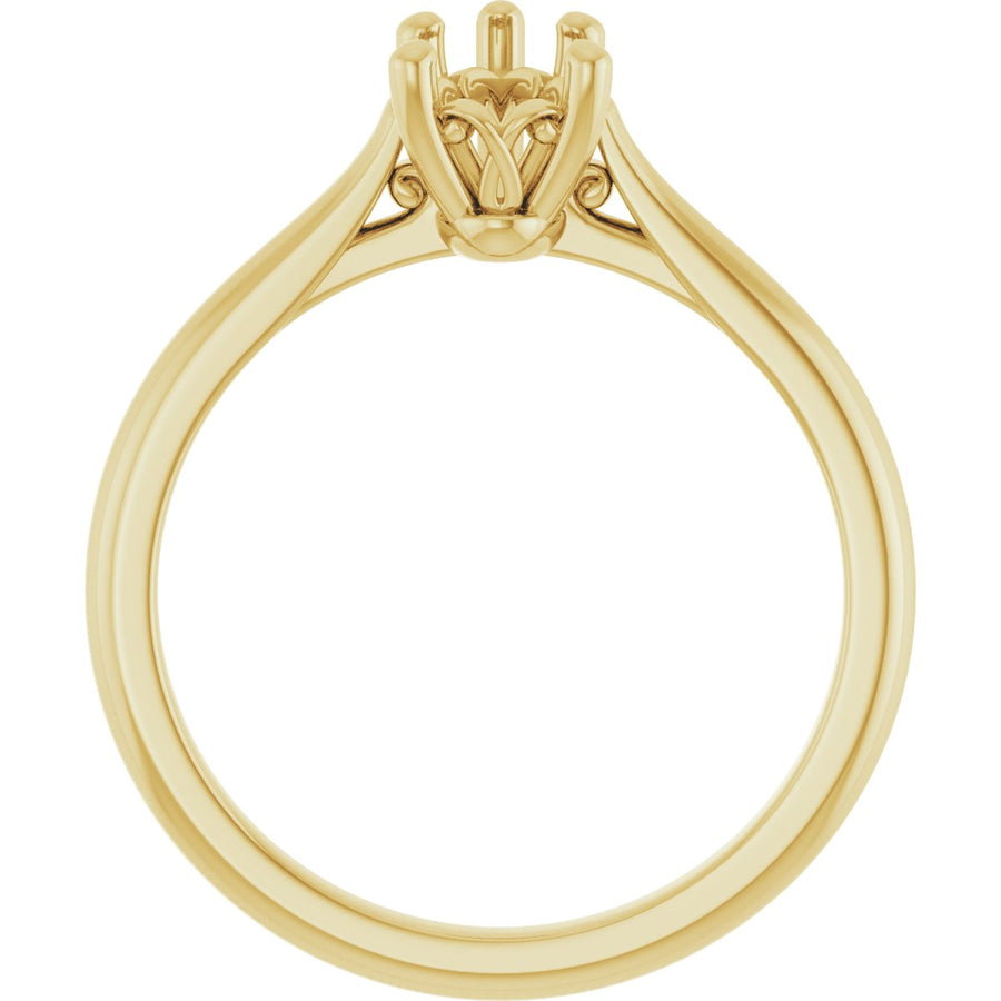 Pear Solitaire Engagement Ring Mounting - gallery - Series 126330