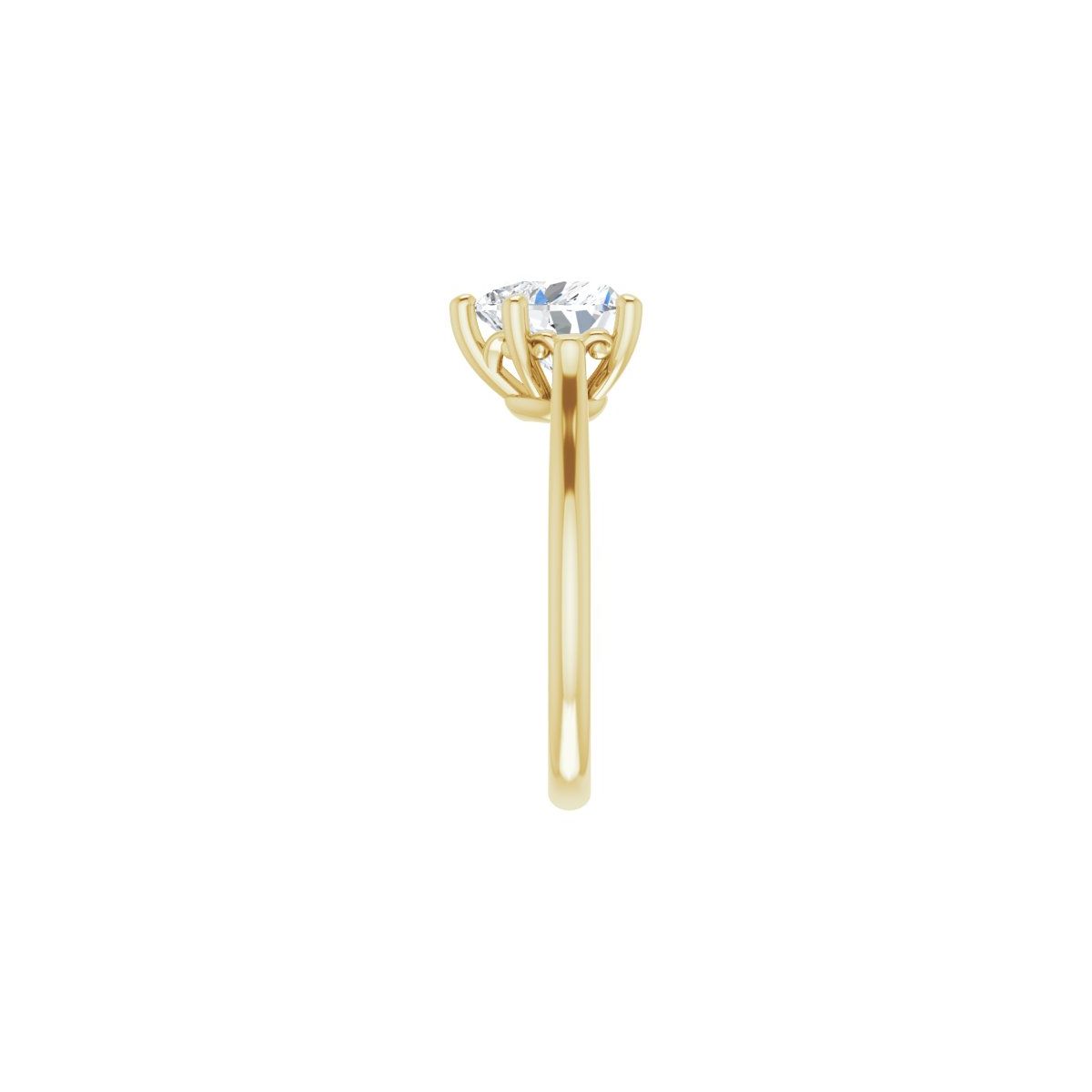 Heart Solitaire Engagement Ring Mounting - gallery - Series 126330