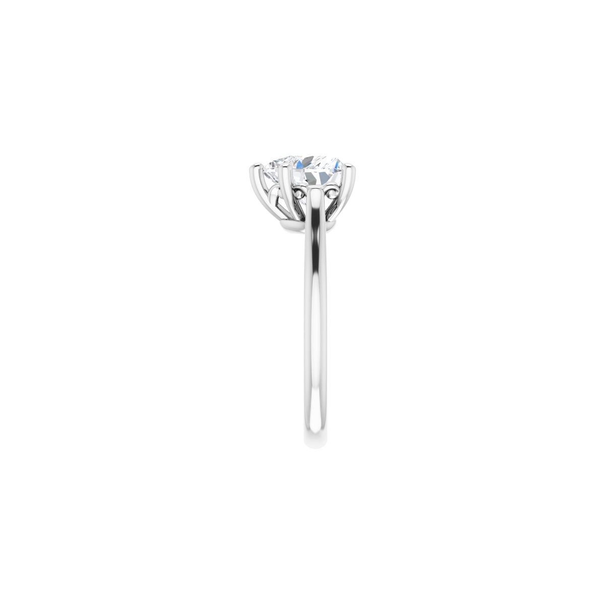 Heart Solitaire Engagement Ring Mounting - gallery - Series 126330