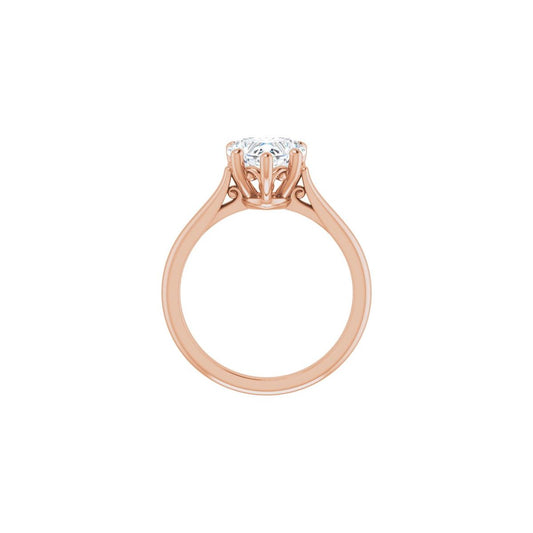 Heart Solitaire Engagement Ring Mounting - gallery - Series 126330