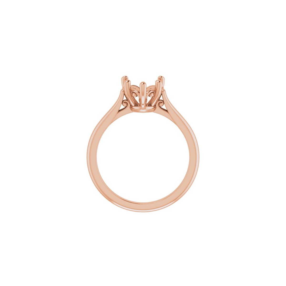 Heart Solitaire Engagement Ring Mounting - gallery - Series 126330