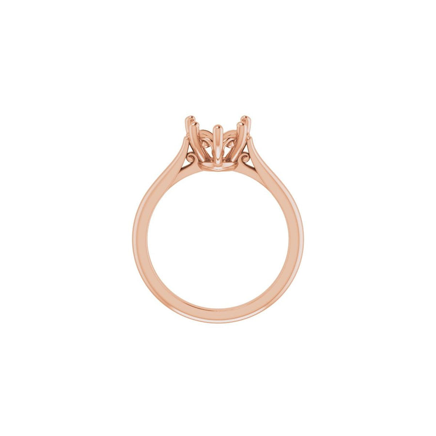 Heart Solitaire Engagement Ring Mounting - gallery - Series 126330