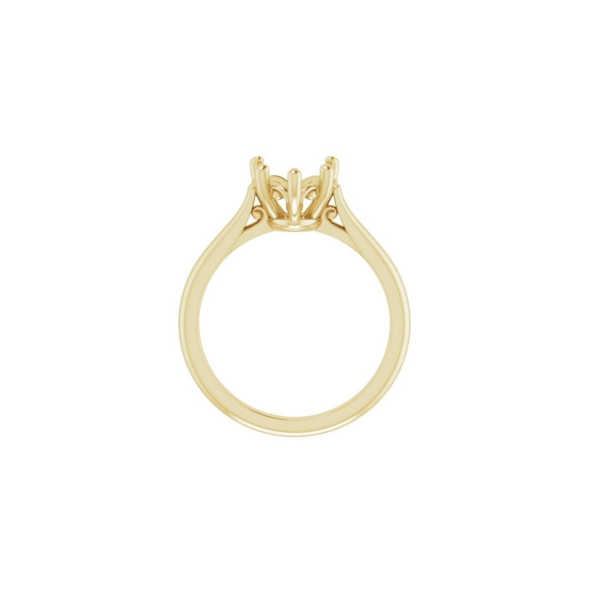 Heart Solitaire Engagement Ring Mounting - gallery - Series 126330