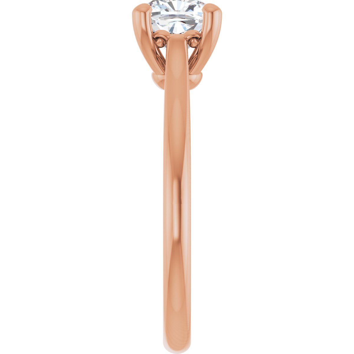 Cushion Solitaire Engagement Ring Mounting - gallery - Series 126330