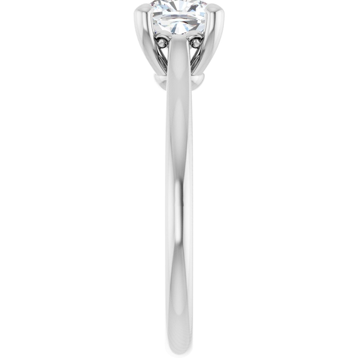 Cushion Solitaire Engagement Ring Mounting - gallery - Series 126330
