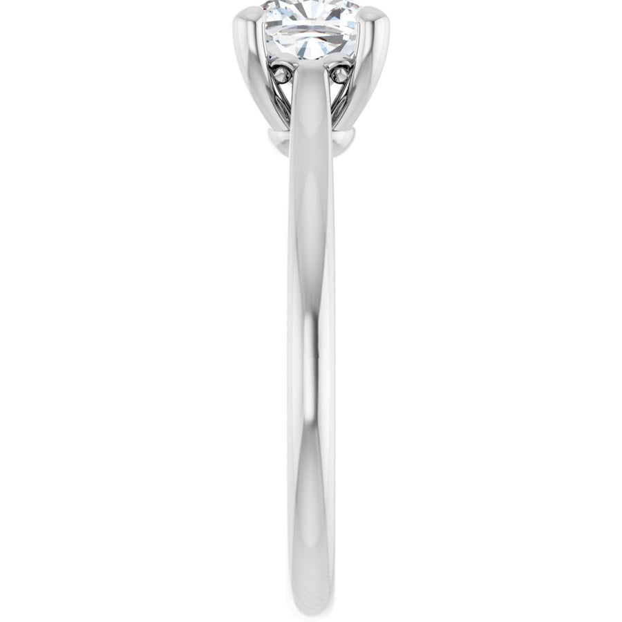 Cushion Solitaire Engagement Ring Mounting - gallery - Series 126330