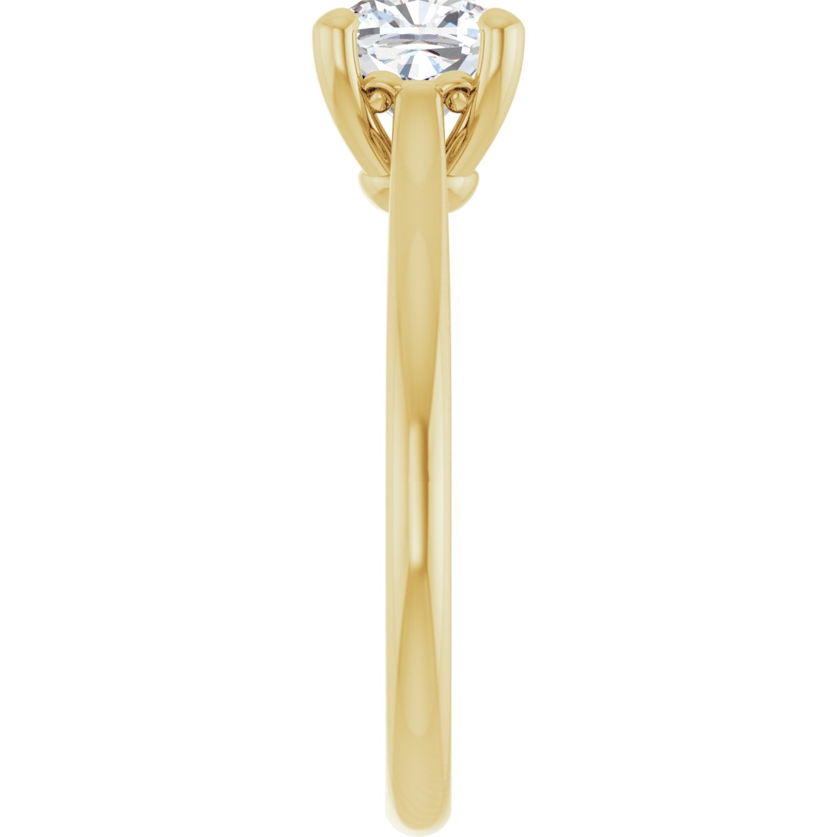 Cushion Solitaire Engagement Ring Mounting - gallery - Series 126330