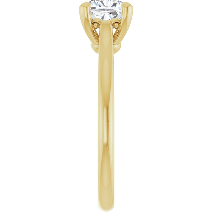 Cushion Solitaire Engagement Ring Mounting - gallery - Series 126330