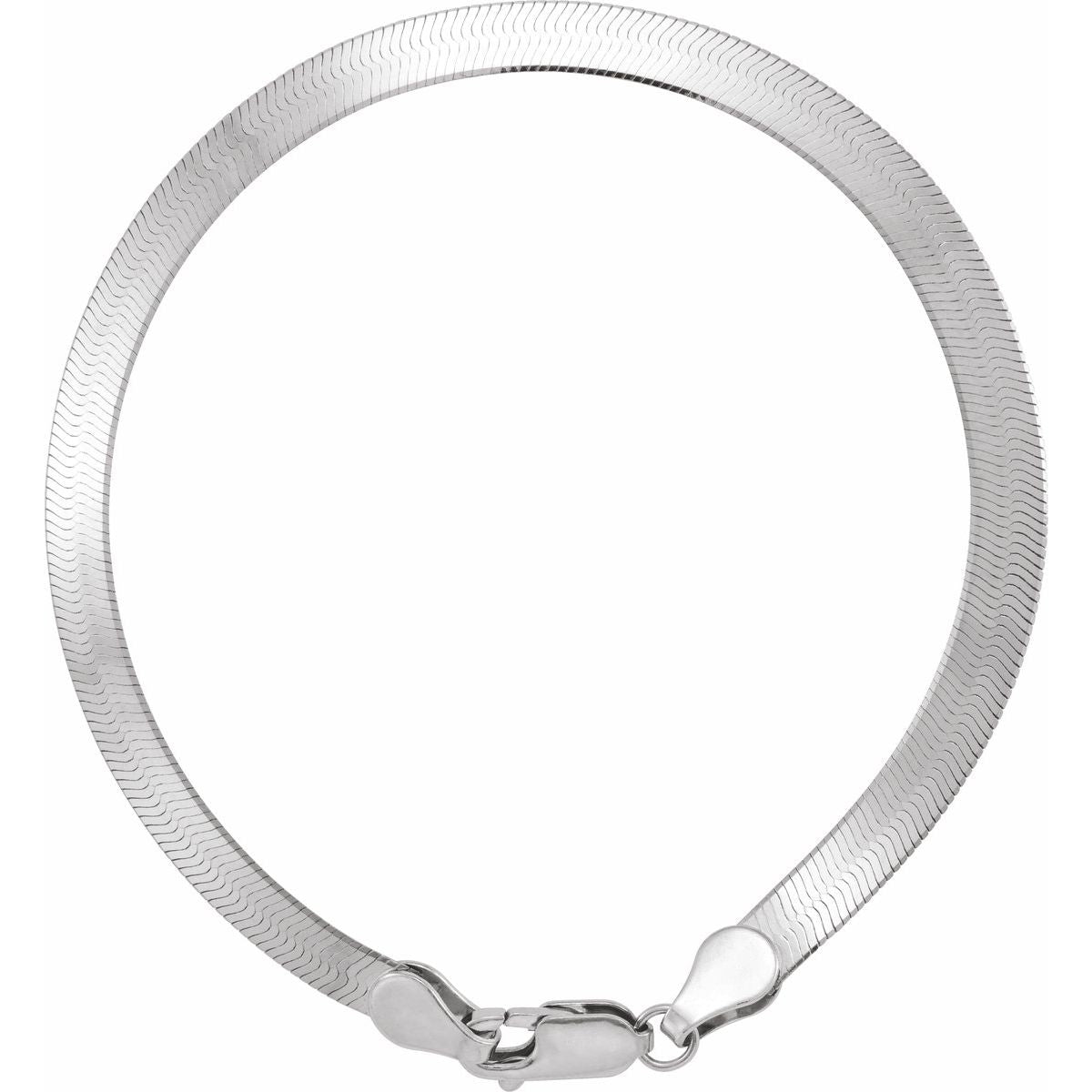 2.8 mm Flexible Herringbone Chain Bracelet (4.6 Mm / 7 In) - gallery - Series CH1110