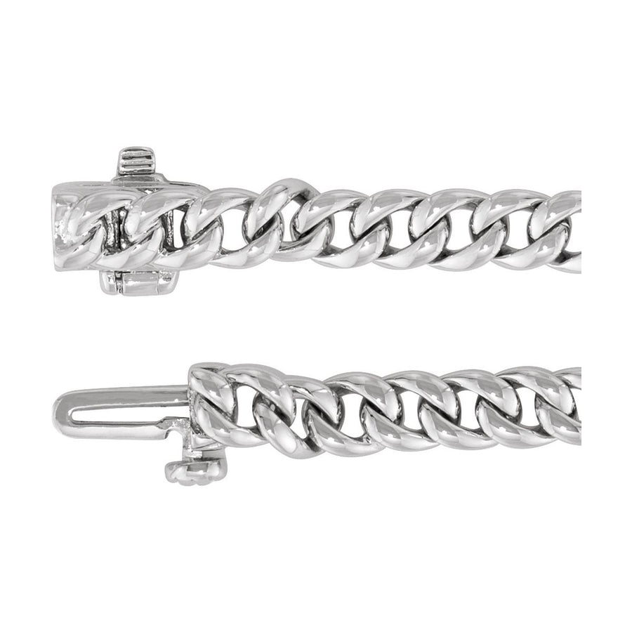 Accented Link Bracelet - 14K White Gold - Series BRC913