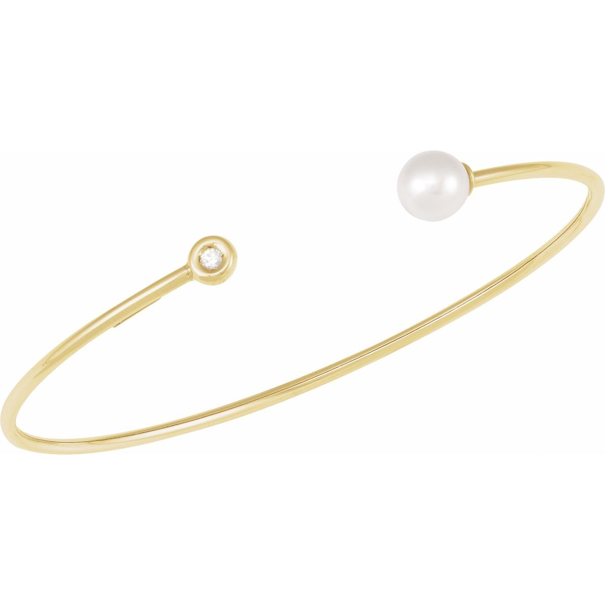 Accented Pearl Cuff Bracelet - Series BRC919