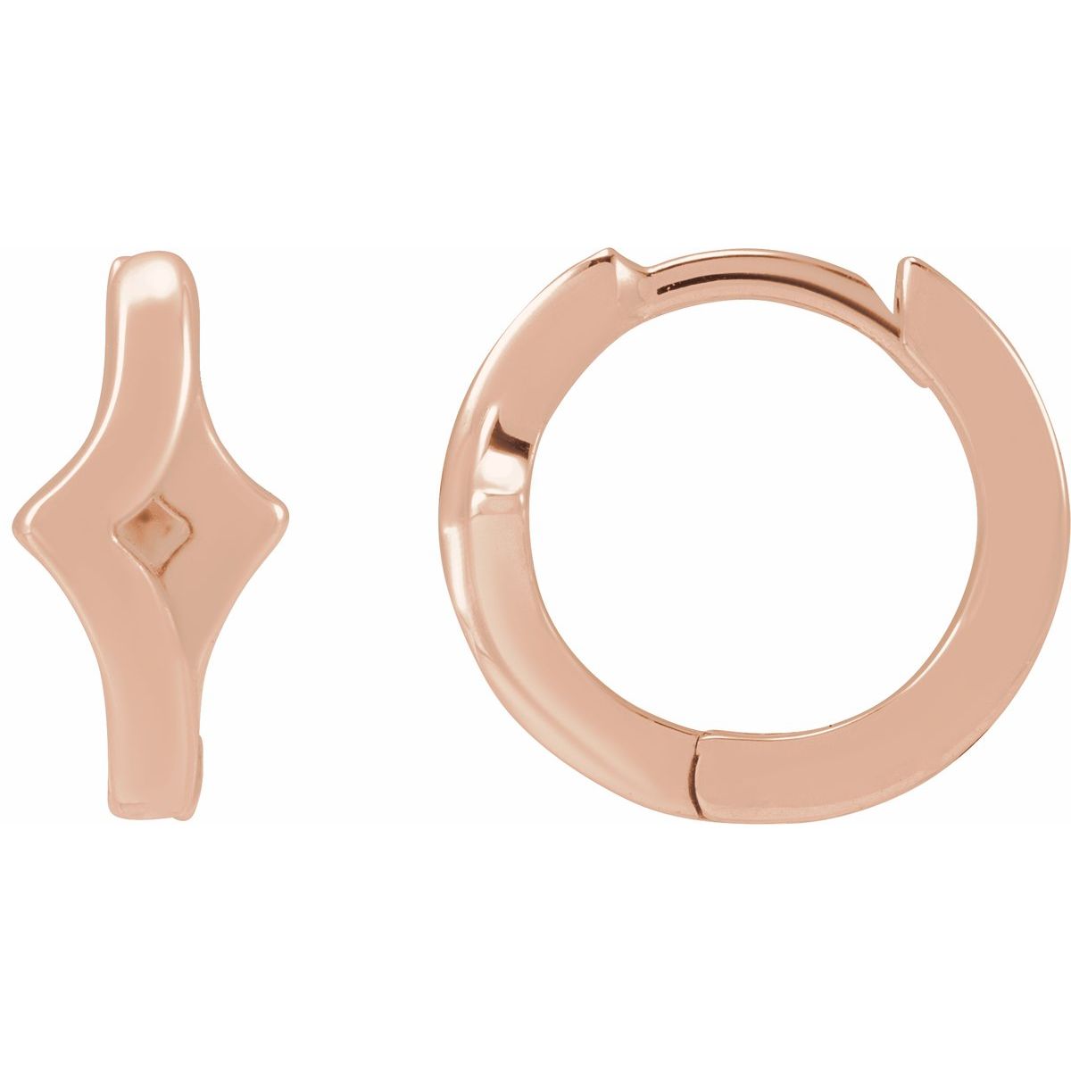 Geometric Huggie Hoop Earrings (12 Mm)