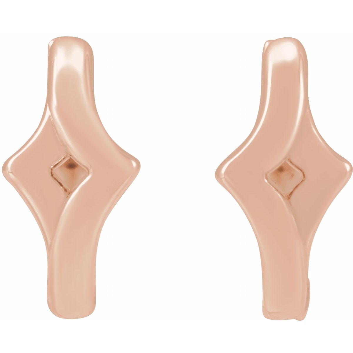 Geometric Huggie Hoop Earrings (12 Mm)